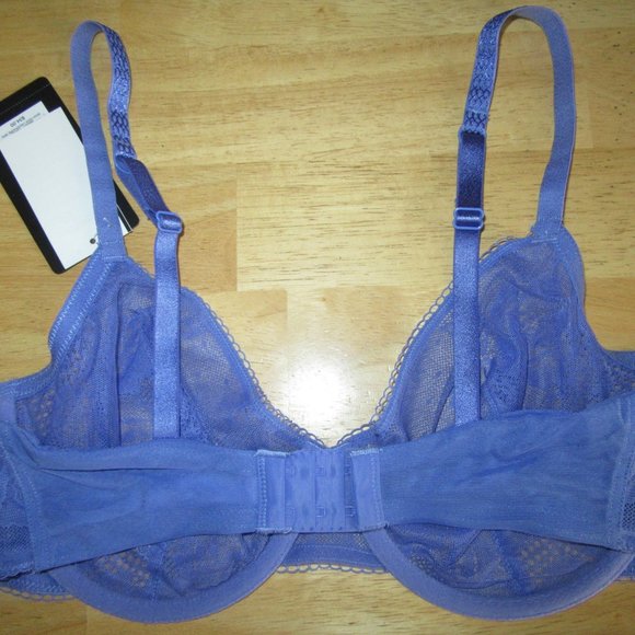 Apt. 9 Semi Demi Underwire Lace Baja Blue Bra NEW - Picture 3 of 3
